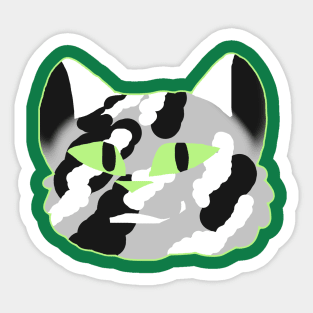 Agender pride cat Sticker